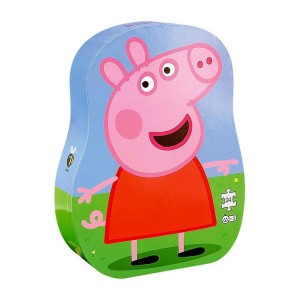 PUZZLE DLA DZIECI W OZDOBNYM PUDEŁKU ŚWINKA PEPPA