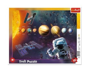 PUZZLE RAMKOWE 25 UKŁAD SŁONECZNY TREFL, TREFL