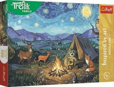 Puzzle 100 Przy ognisku, Trefl
