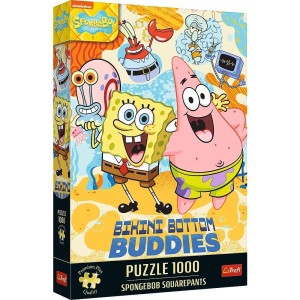PUZZLE 1000 SPONGEBOB KANCIASTOPORTY TREFL, TREFL
