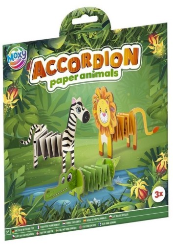 Zestaw do złożenia zwierzątek z papieru Dżungla