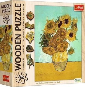 PUZZLE DREWNIANE 200 SŁONECZNIKI TREFL, TREFL