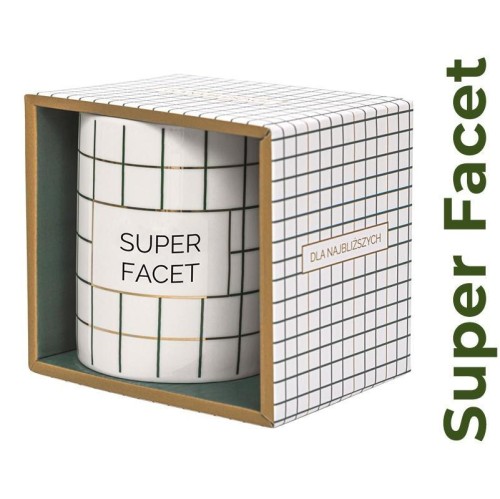 Kubek prezentowy Super Facet, Be-Happy Gifts