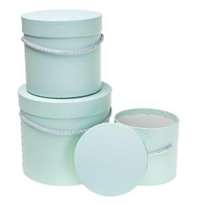 PUDEŁKO FLOWER BOX 3SZT MIĘTOWY ROZETTE, ROZETTE