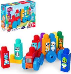MEGA BLOKS TRAKTOR ZE ZWIERZĄTKAMI, FISHER- PRICE
