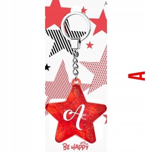 BRELOK GWIAZDKA A, BE-HAPPY GIFTS