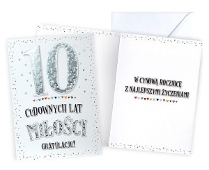 KARNET ROCZNICA ŚLUBU 10