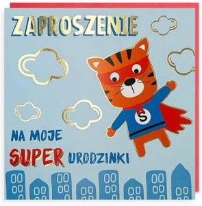 ZAPROSZENIE URODZINY 5SZT