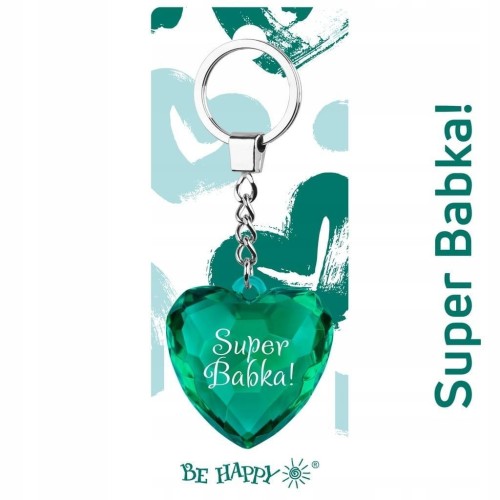 Brelok serce Super Babka!, Be-Happy Gifts