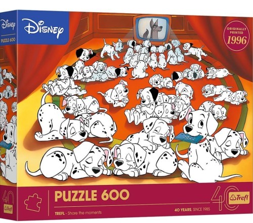 Puzzle 600 101 Dalmatyńczyków Disney, Trefl