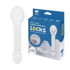 ZABEZPIECZENIA DO SZAF I SZUFLAD 10SZT, SIPO