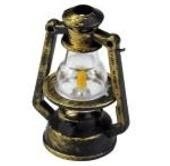 LAMPA NAFTOWA 37X50MM PLASTIKOWA MINIATUROWA ZŁOTA