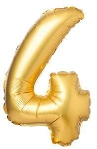 BALON FOLIOWY MATOWY ZŁOTY 4 69CM