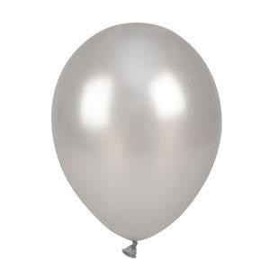 BALONY METALIZOWANE SREBRNE 25CM 100SZT