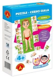 ZABAWA I NAUKA - PUZZLE CZĘŚCI CIAŁA ALEX