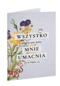 KARTKA SKŁADANA - WSZYSTKO MOGĘ - KWIATY