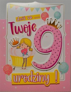 KARNET URODZINY 9
