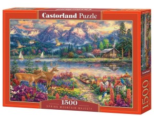 PUZZLE 1500 SPRING MOUNTAIN MAJESTY CASTOR