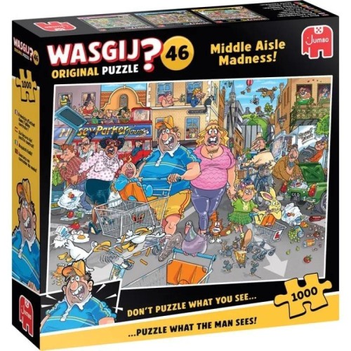 Puzzle 1000 Wasgij Jumbo Retro szał zakupów