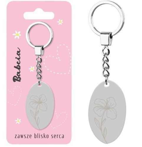 Brelok prezentowy Babcia zawsze blisko serca