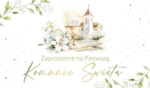 ZAPROSZENIE KOMUNIA (10SZT)