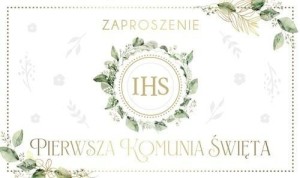 ZAPROSZENIE KOMUNIA (10SZT)