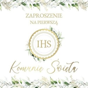 ZAPROSZENIE KOMUNIA (10SZT)