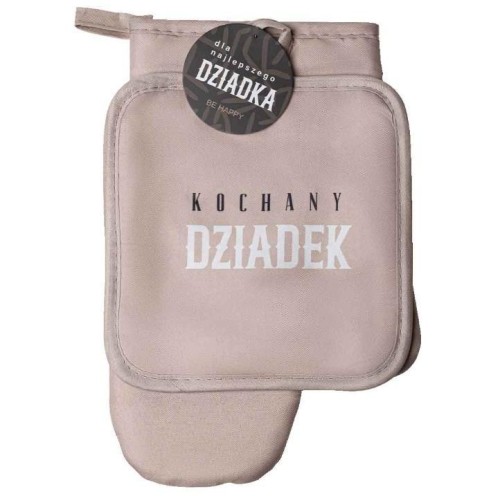 Zestaw rękawica kuchenna + łapka Kochany Dziadek