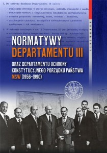 NORMATYWY DEPARTAMENTU III ORAZ DEPARTAMENTU...