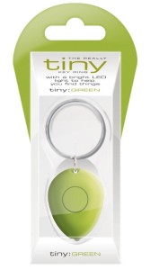 REALLY TINY KEYRING - BRELOCZEK Z LAMPKĄ - ZIELONY