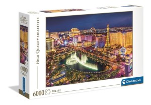 PUZZLE 6000 HQ LAS VEGAS, CLEMENTONI