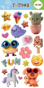 TATUAŻE ZMYWALNE SUMMER FUN HAPPY COLOR, GDD