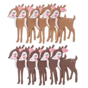 NAKLEJKI 3D Z PIANKI BAMBI 10SZT