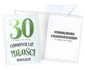 KARNET ROCZNICA ŚLUBU 30