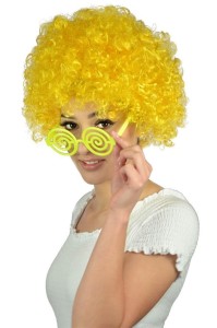 PERUKA AFRO XXL ŻÓŁTA