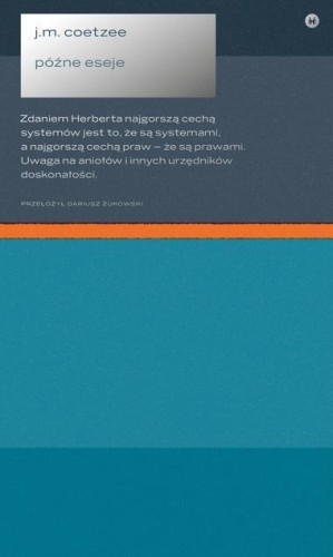 Późne eseje, John Maxwell Coetzee