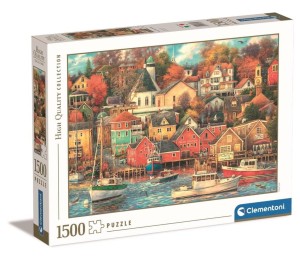 PUZZLE 1500 HQ GOOD TIMES HARBOR, CLEMENTONI