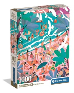 PUZZLE 1000 SUNDAY AT THE BEACH, CLEMENTONI