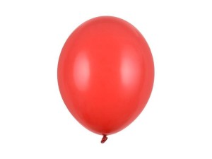 BALONY STRONG PASTEL POPPY RED 30CM 10SZT