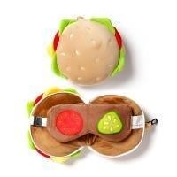 PODUSZKA PODRÓŻNA I MASKA NA OCZY FAST FOOD BURGER