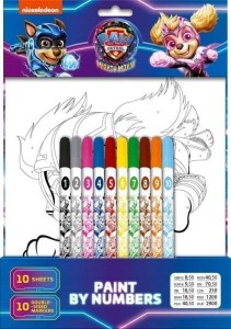 ZESTAW DO MALOWANIA PO NUMERKACH 20EL PSI PATROL