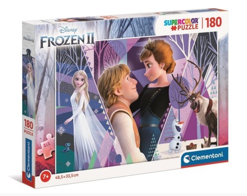Puzzle 180 Super kolor Frozen 2, Clementoni