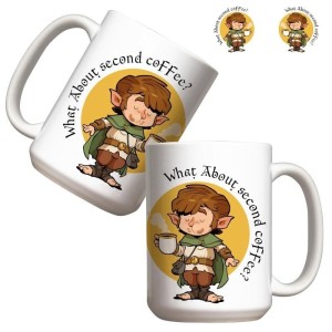 KUBEK - WHAT ABOUT SECOND COFFEE 440ML, MOLOM