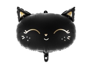 BALON FOLIOWY KOTEK 48X36CM CZARNY