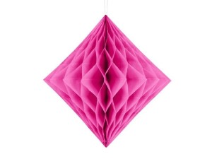 DIAMENT BIBUŁOWY CIEMNY RÓŻOWY 20CM