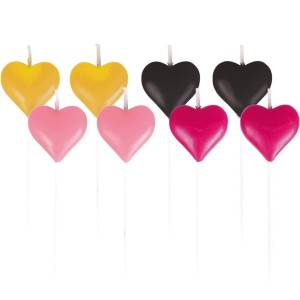 MINI ŚWIECZKI EVERYDAY LOVE SERCA 8SZT