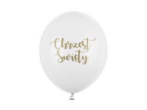 BALONY CHRZEST ŚWIĘTY PASTEL 30CM 6SZT