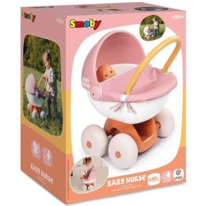 SMOBY BABY NURSE WÓZEK Z DASZKIEM, SMOBY