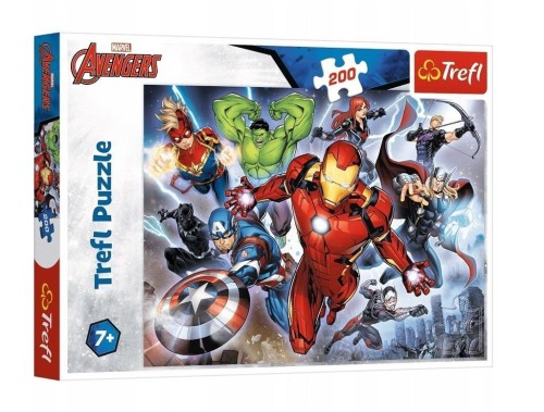 Puzzle 200 Waleczni Avengersi TREFL, Trefl