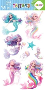 TATUAŻE ZMYWALNE MAGICAL SIRENS HAPPY COLOR, GDD
